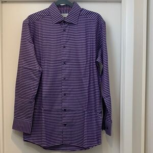 Eton Purple Check Dress Shirt